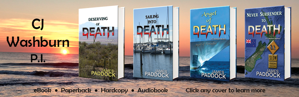 CJ Washburn, P.I. Novels by James Paddock